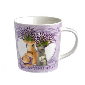 HRNEK 450ML, MOTIV LEVANDULE 9,5X9,5CM, ASSORT