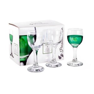 SKLENIČKA NA LIKÉR BISTRO 60ML, SET 6KS, SKLO