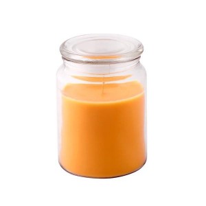 SVÍČKA VE SKLE S VÍČKEM 510G, MANGO