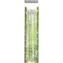JEHLICE GRILOVACÍ TVAROVANÉ 45CM, NEREZ, 6KS