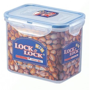 DÓZA NA POTRVINY LOCK OBDELNÍK S VÍKEM 1L