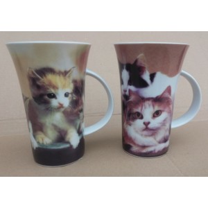 Hrnek na caf&eacute; latte - kočky 590ml