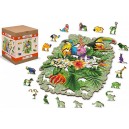Dřevěné Puzzle Ptáci v tropech L 37,5x25,4 cm