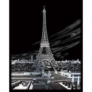 Vyškrabovací obrázek- Eiffelova věž - SILF*SILF35
