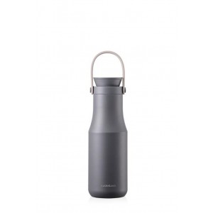 Nerezov&aacute; termoska s uchem LOCK Metro 470ml &scaron;ed&aacute;
