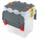 Plastovýúložný box s víkem HEIDRUN Dragon 3x24l