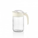 Skleněn&yacute; džb&aacute;n s v&iacute;čkem QLUX Fiore 660ml