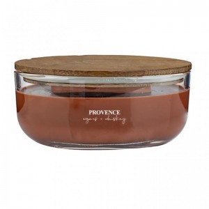 SV&Iacute;ČKA OV&Aacute;L WOODEN WICK 240G, CIGARS/WHISKEY