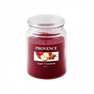 Vonn&aacute; sv&iacute;čka ve skle PROVENCE 95 hodin jablko a skořice