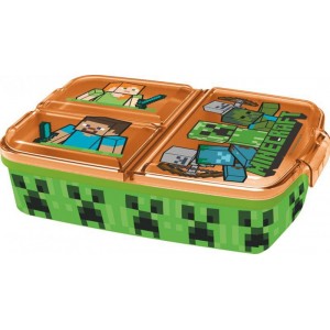 Plastov&yacute; svačinov&yacute; box 18,3x13,7x5,7cm MINECRAFT