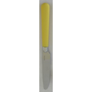 Nůž jídelní, žlutá rukojeť