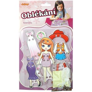 Oblékání- panenka brunetka