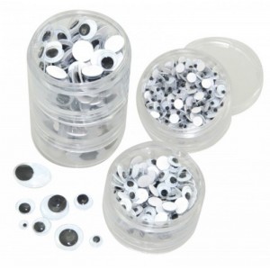 Oči v tubusu 560ks průměr 5, 7, 10, 15 a 20 x 15 mm