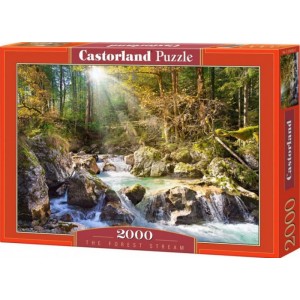 Puzzle 2000 dílků- Lesní říčka