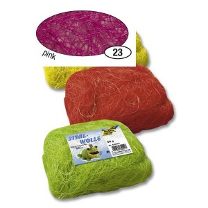 Růžové sisalové vlákno 50 g
