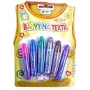 Třpytivé barvy na textil- na blistru