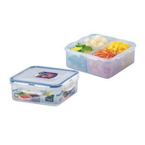 Dóza na potraviny Lock, čtverec, s přihrádkou,870 ml Dóza na potraviny Lock, čtverec, s přihrádkou,870 ml