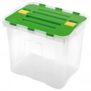 BOX ÚLOŽNÝ S VÍKEM 24L, PLAST, 39X29X30 CM