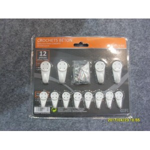 Háčky do zdi, 12 ks