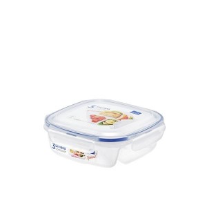 Dóza čtverec Lock se 3 přihrádkami, 750 ml